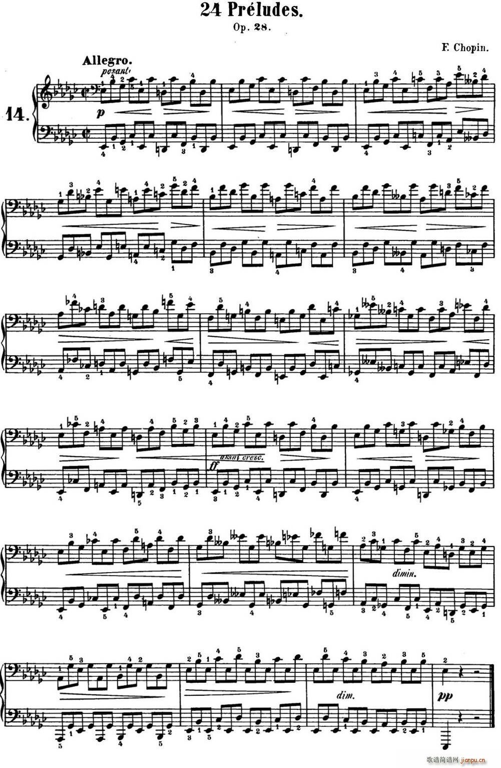 Ф 24׸ǰ Op 28 No 14 EС()1