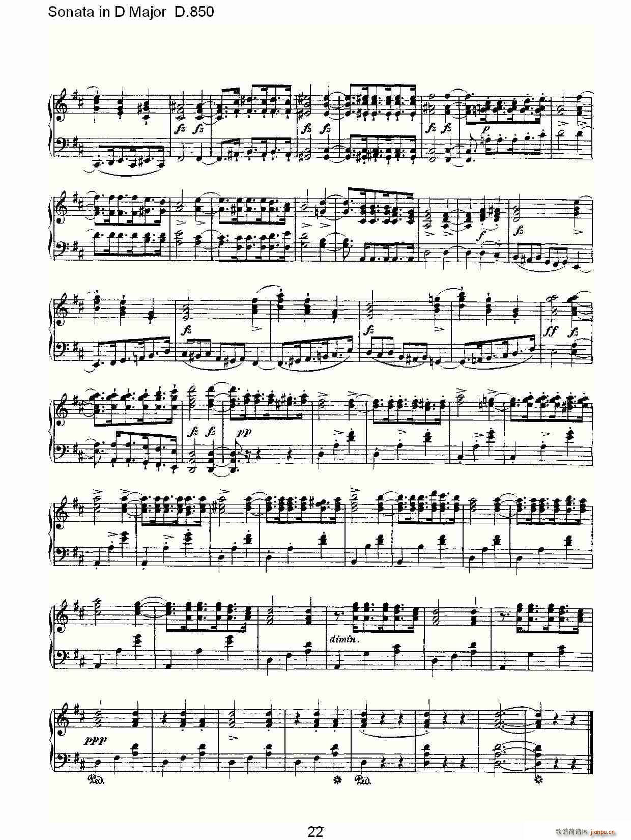 Sonata in D Major D.850(ʮּ)22