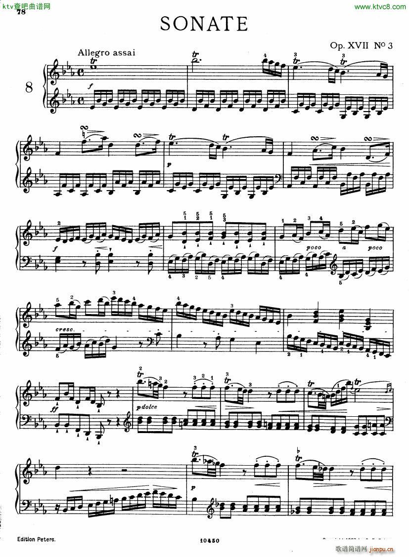 Bach JC op 17 no 3 Sonata()1
