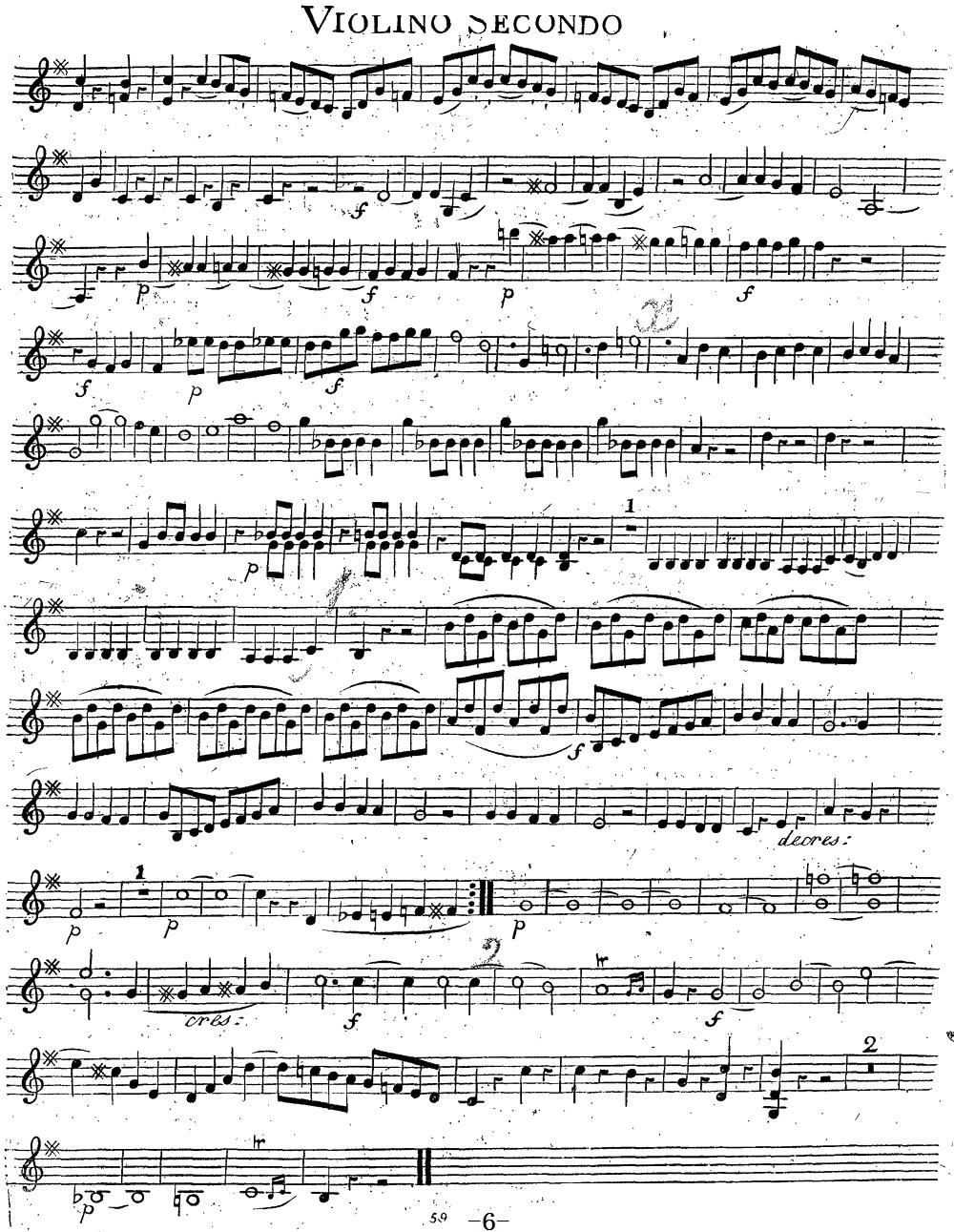 Mozart Quartet No 14 in G Major K 387 Violin 2(ʮּ)6
