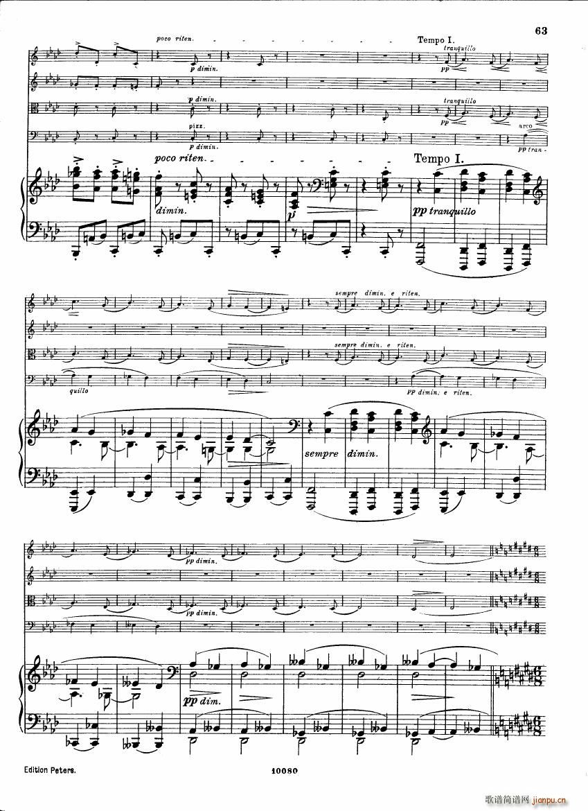 Brahms op 34 Piano Quintet f minor score ()21