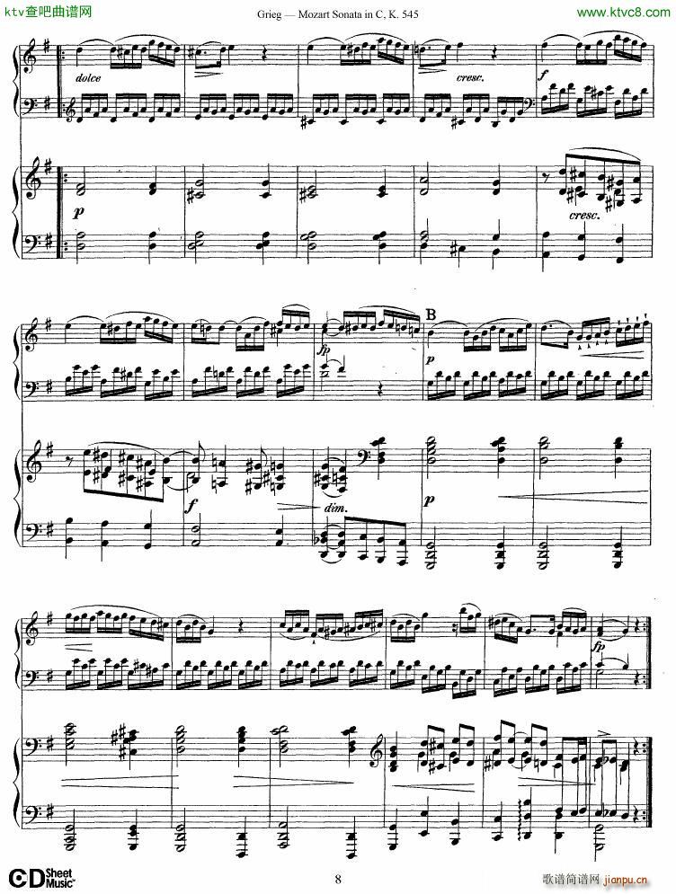 Grieg Mozart sonata KV545 2 pianos()8