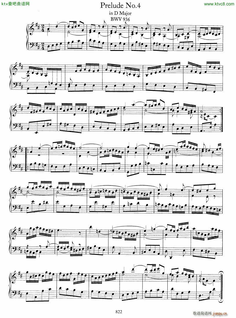 Bach JS BWV 933 938 6 Preludes()5
