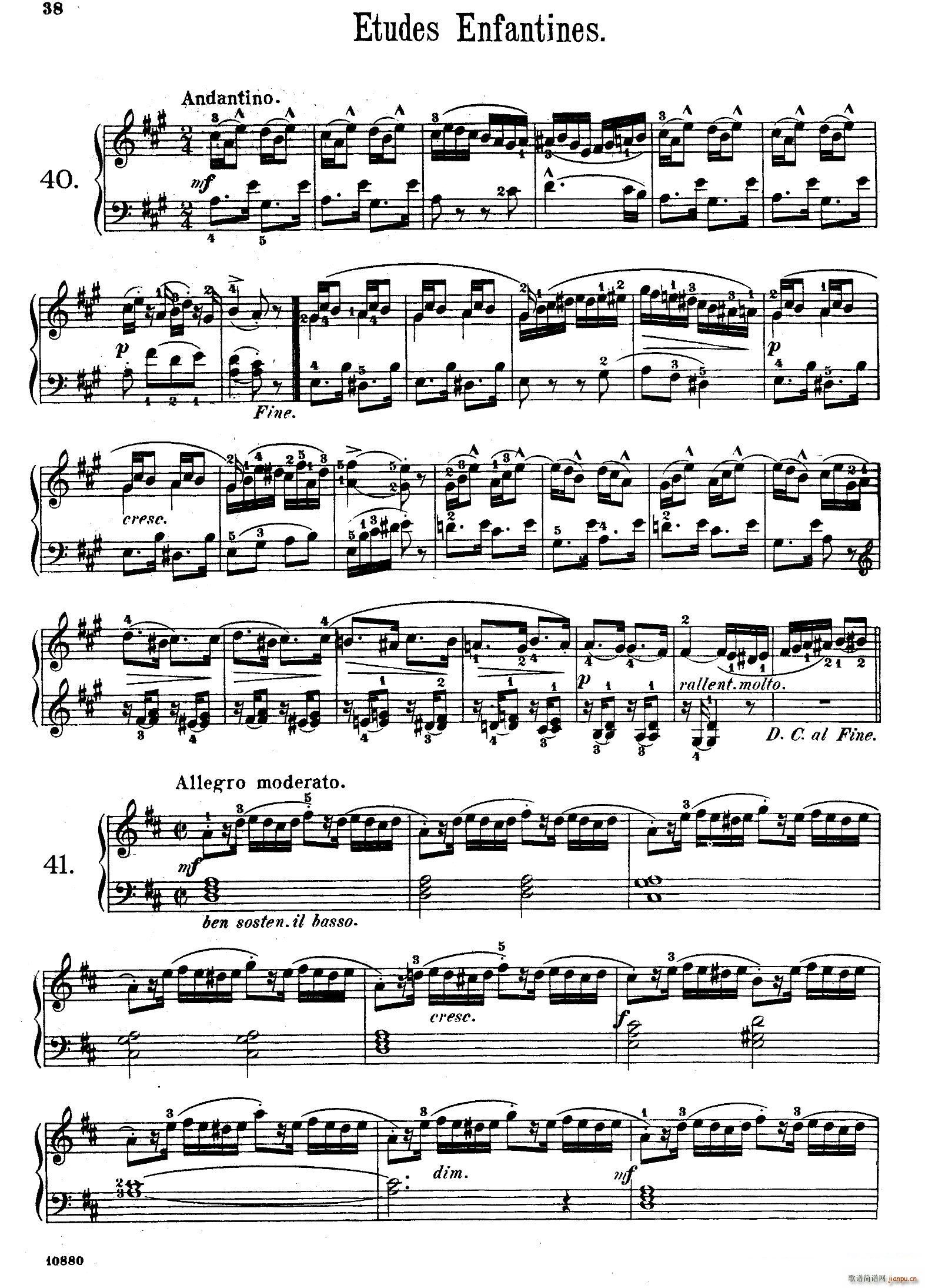 Etudes Enfantines Op 37 ͯϰ 40 45()1