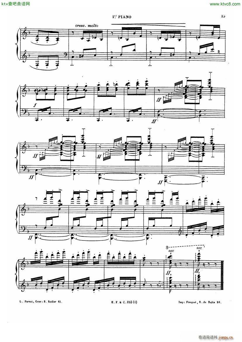 Chabrier Espana for two pianos()15