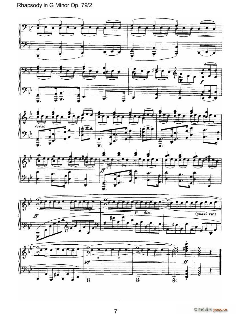 Brahms Rhapsody Op79 2()7