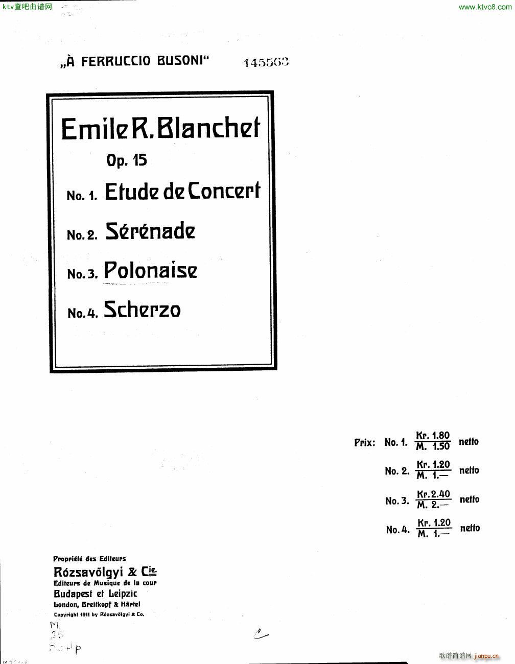 Blanchet Op 15 no 3 Polonaise()1