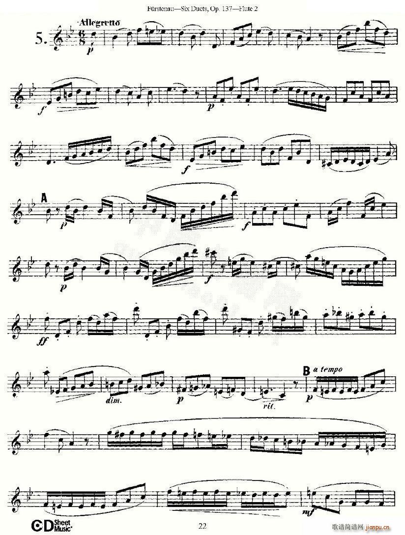 Six Duets Op 137 ֮  Ʒ 137 ͭ()7