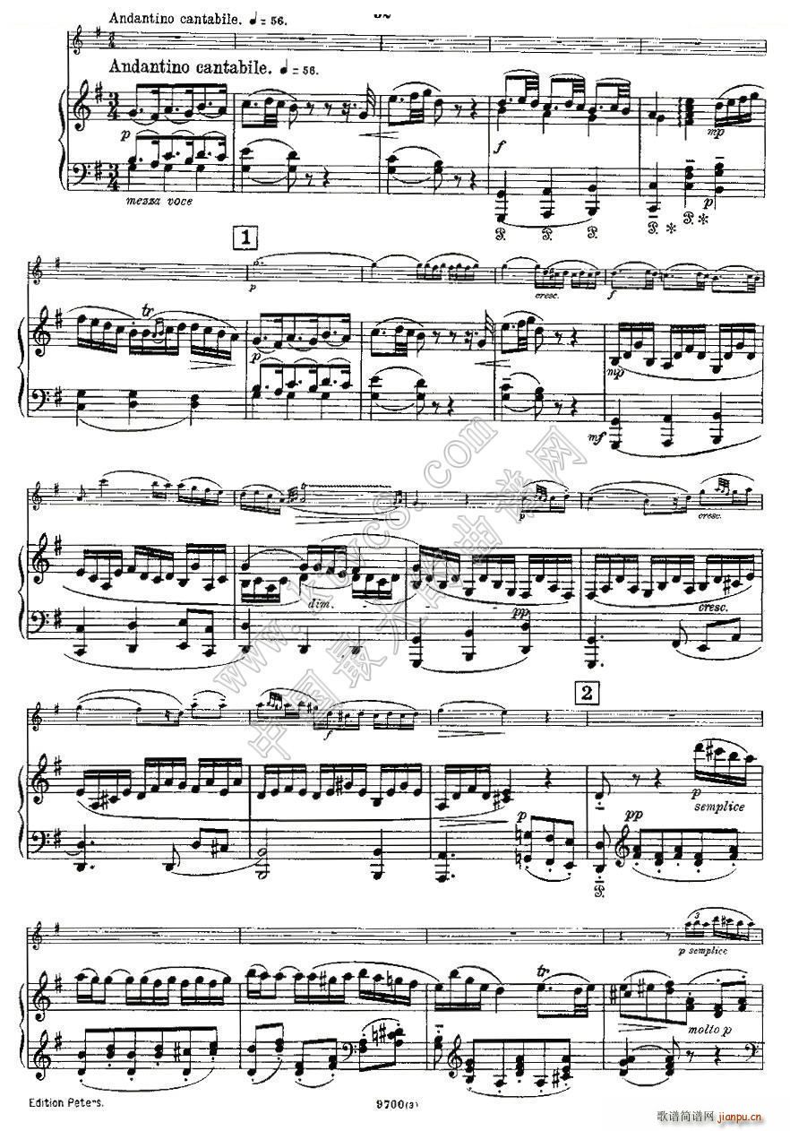 Mozart Violin Sonata No 3 KV 306 С(С)11
