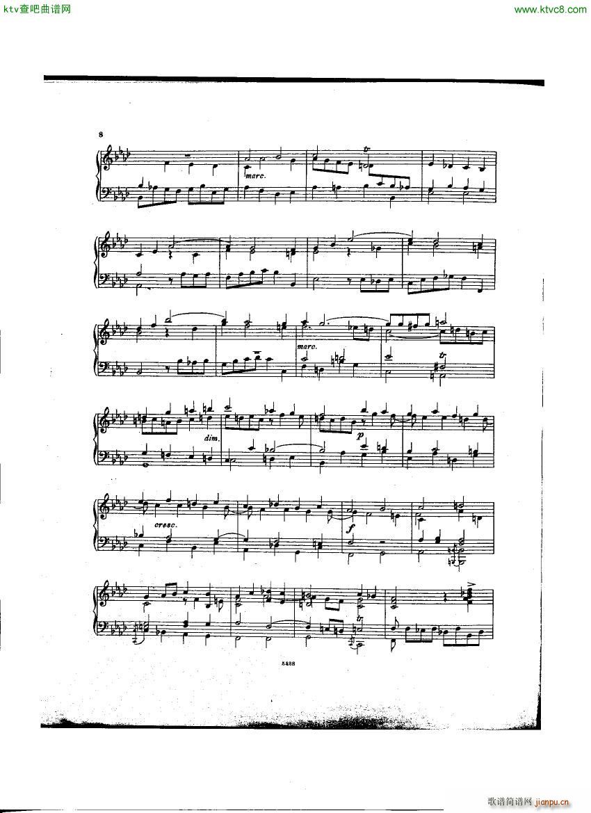 Bach D Albert Prelude and Fugue f min()8