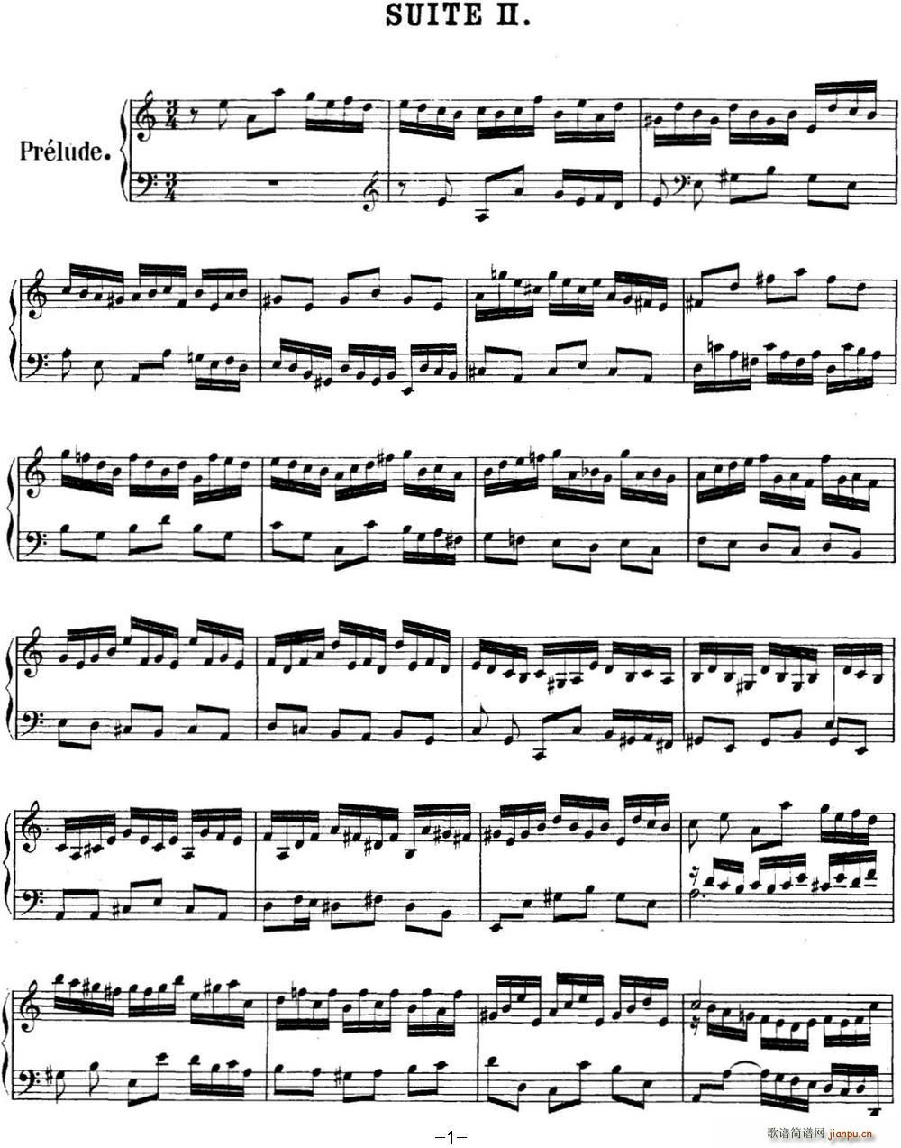 ӢNo 2 ͺ aС 2nd Suite BWV 807()1