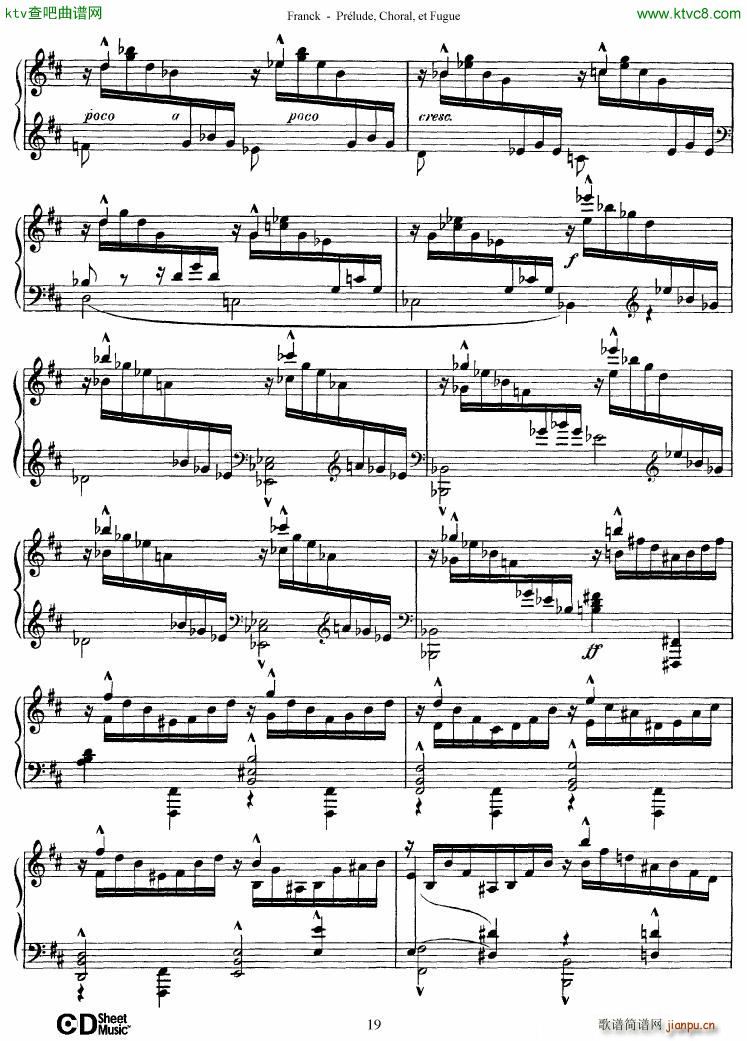 Franck Prlude Choral et Fugue()19