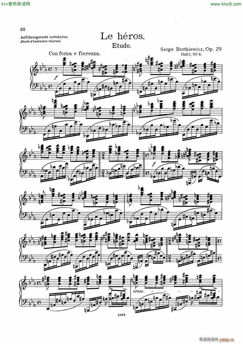 Bortkiewicz Op29 12 Etudes Nouvelles Book 1()19