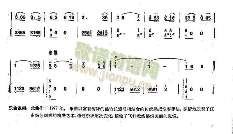 姑苏简谱_姑苏风光简谱(2)