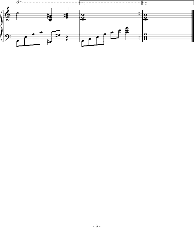 图兰朵―单人弹奏版(钢琴谱)3