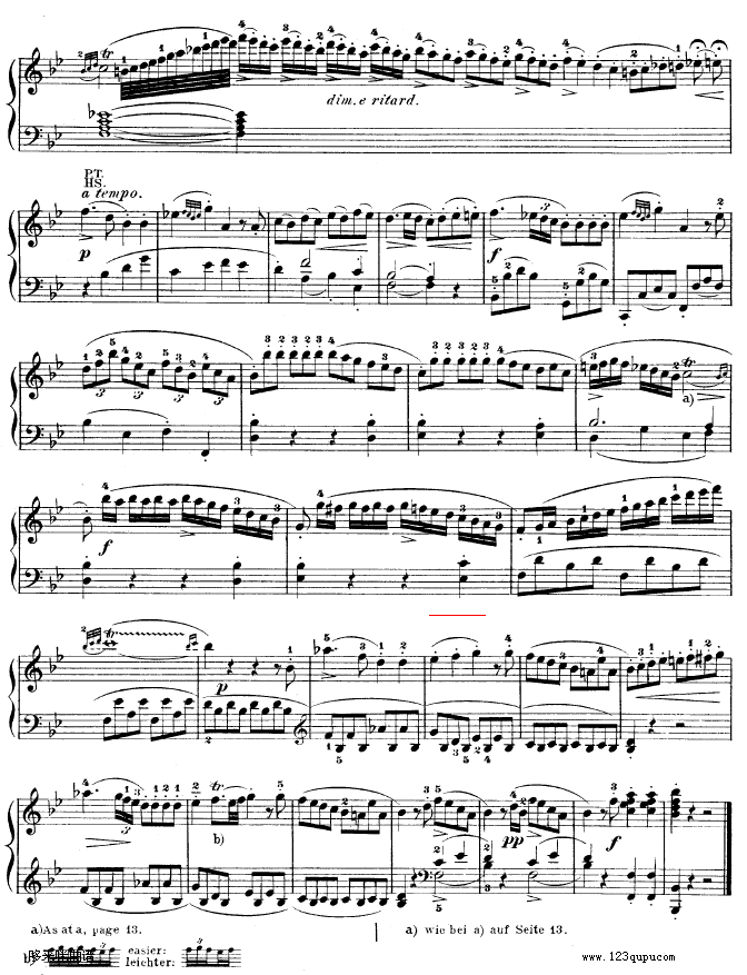 降B大调奏鸣曲kv333-莫扎特(钢琴谱)20