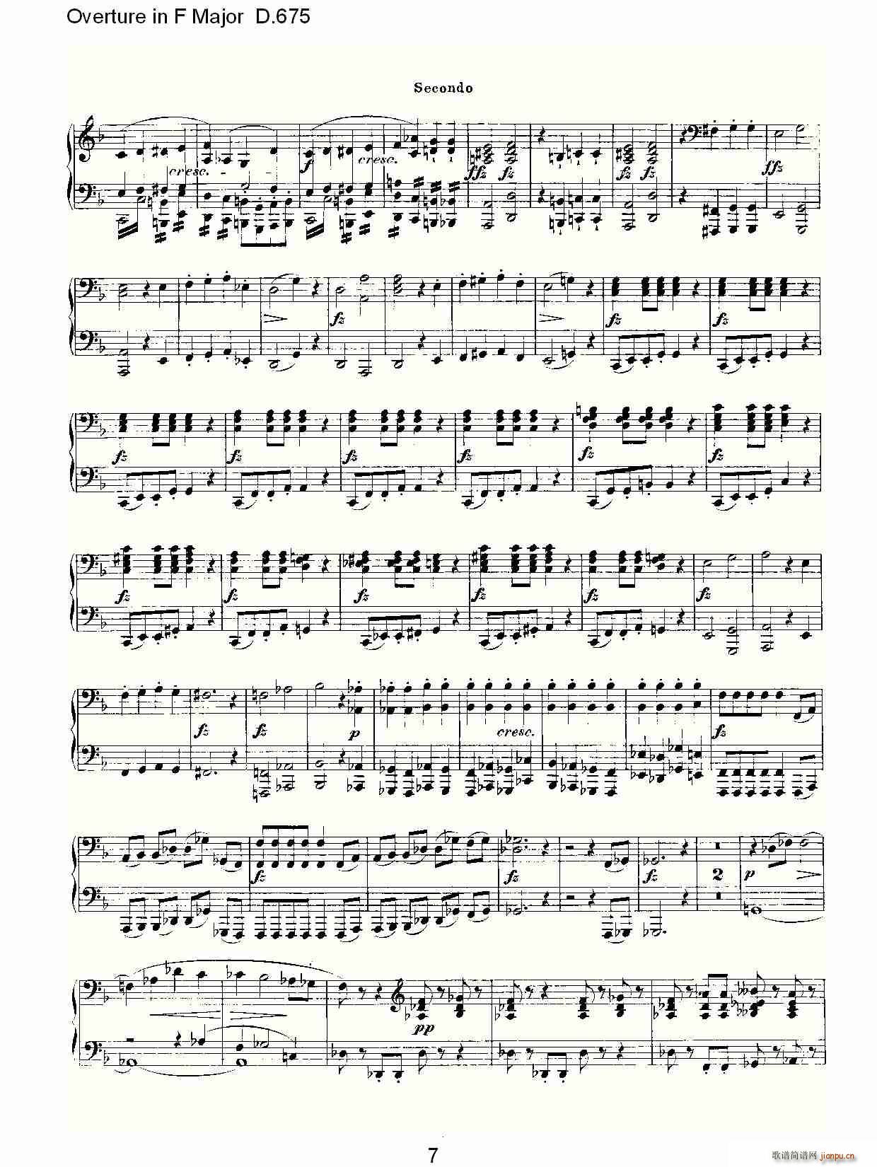 Overture in F Major D.675(ʮּ)7