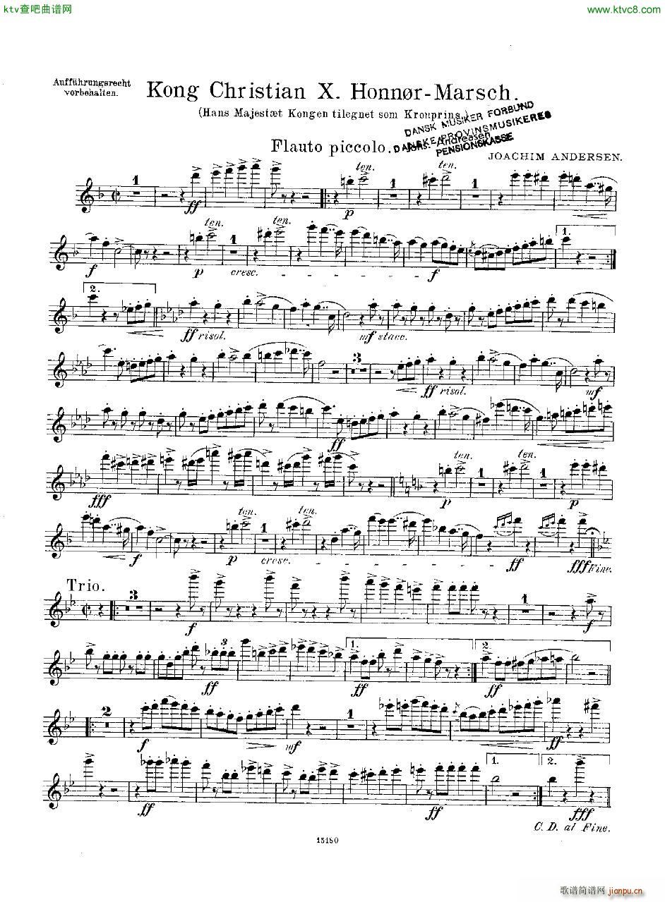Andersen Kong Christian X Honn rmarsch orch()9