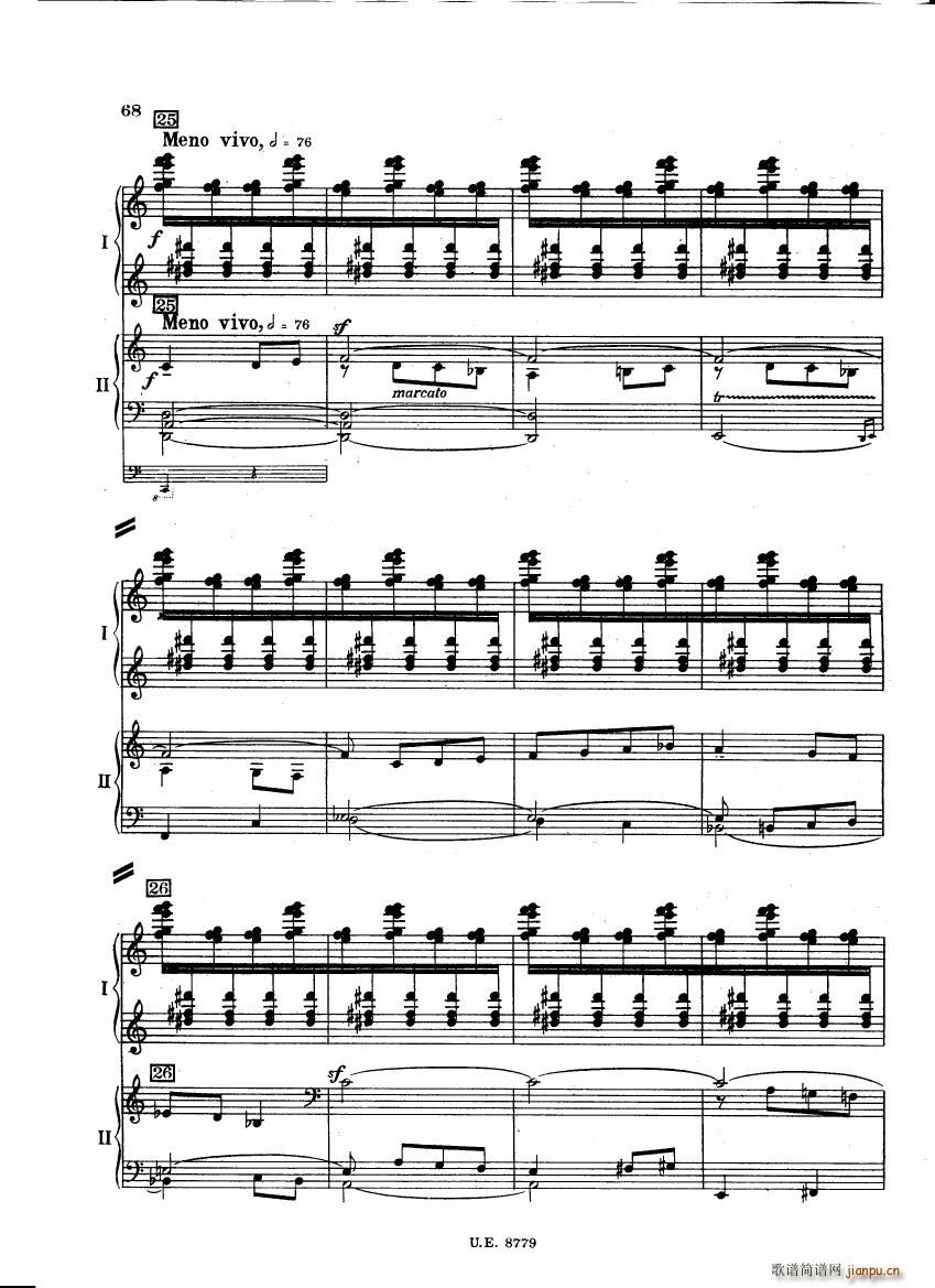 Bartok SZ 83 Piano Concerto 1 2p reduct ()25