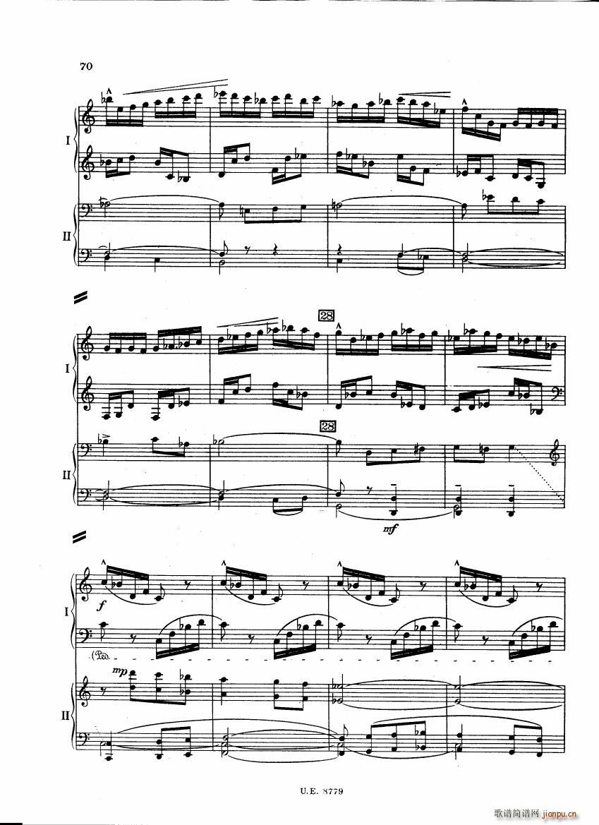 Bartok SZ 83 Piano Concerto 1 2p reduct ()27