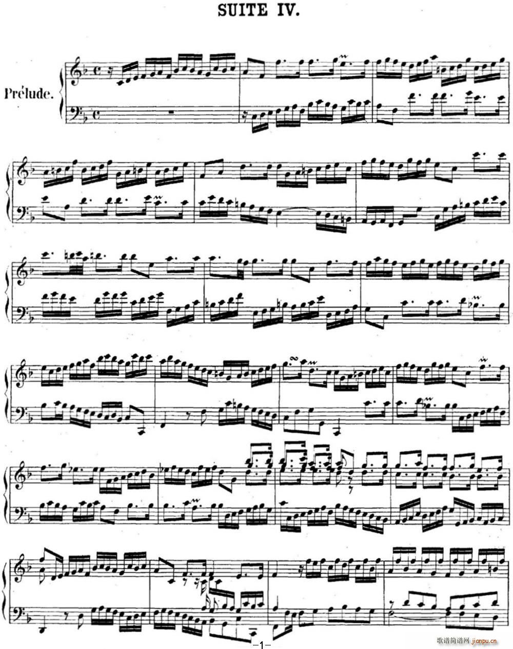 ӢNo 4 ͺ F 4th Suite BWV 809()1