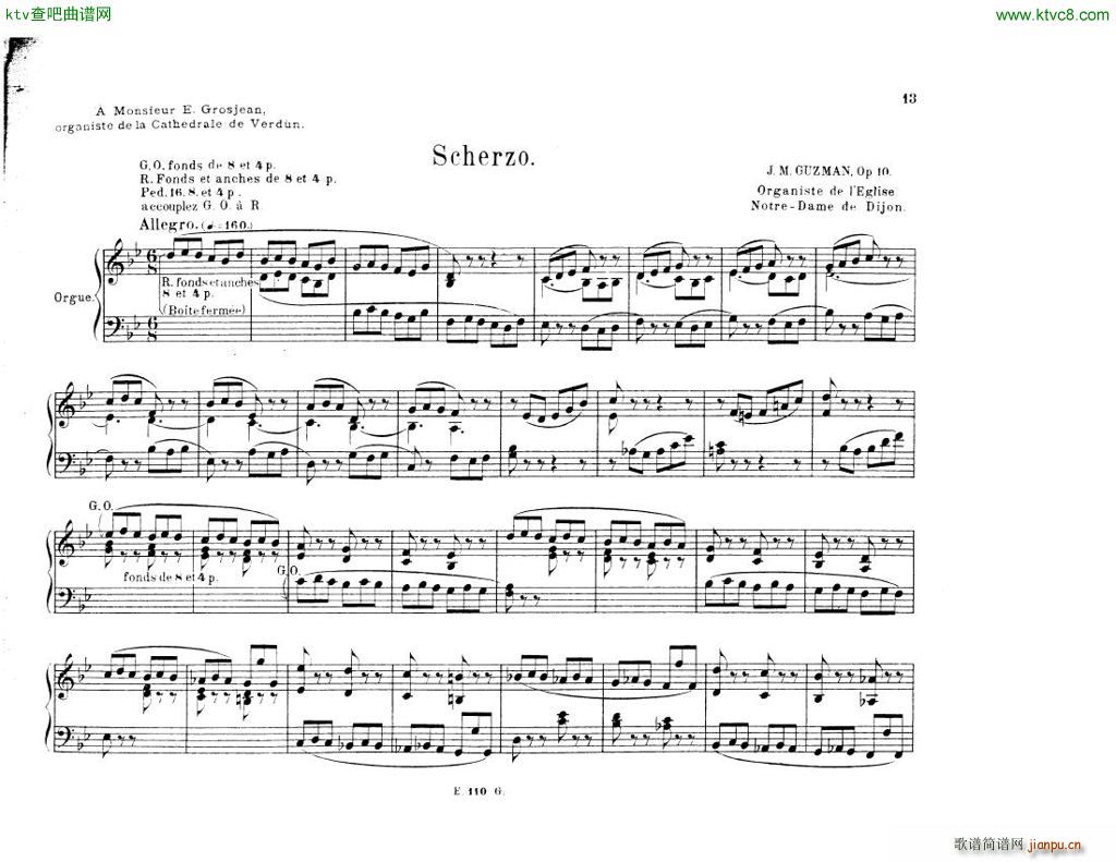 Guzman Scherzo organ()1