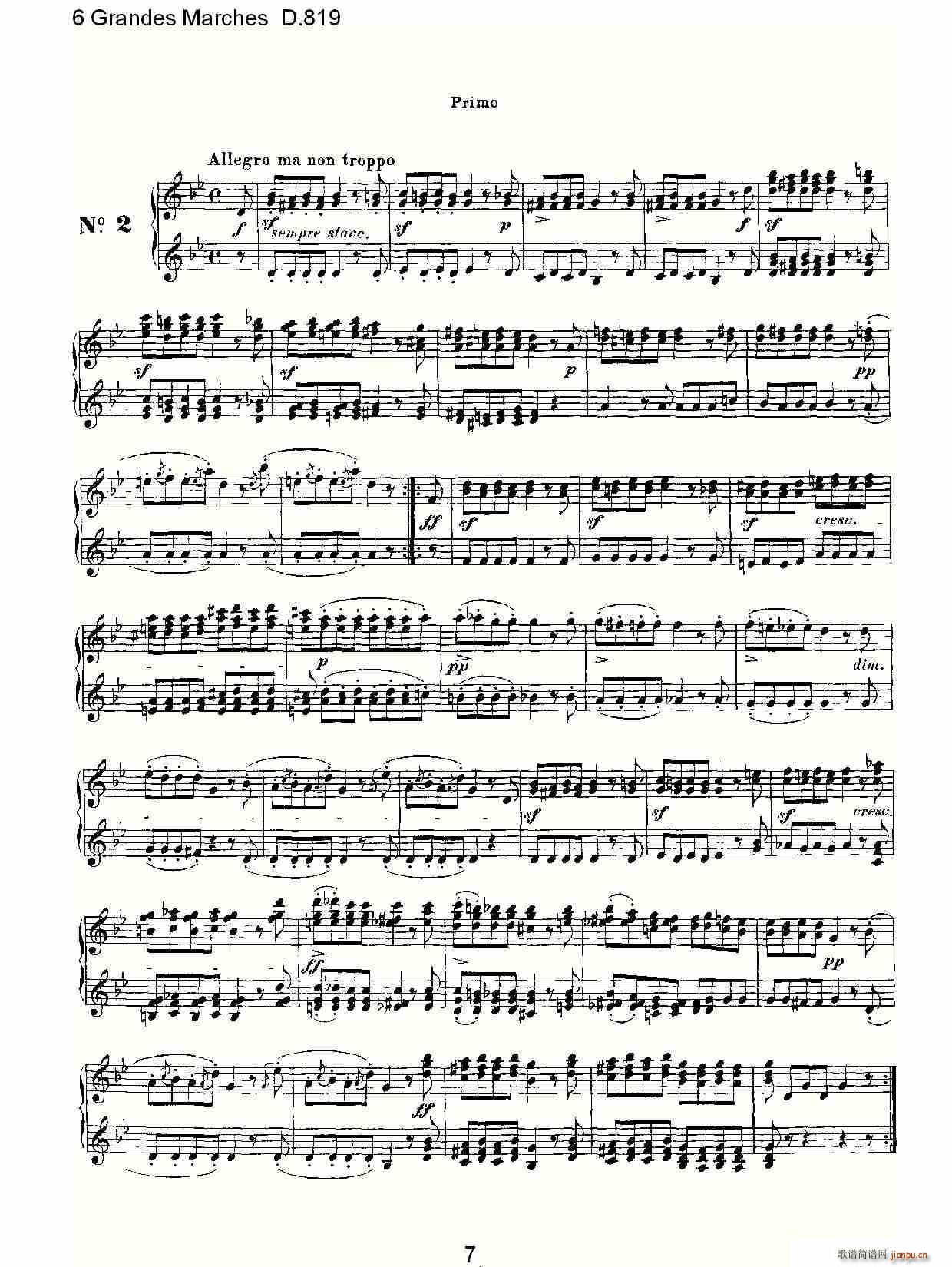 6 Grandes Marches D.819(ʮּ)7