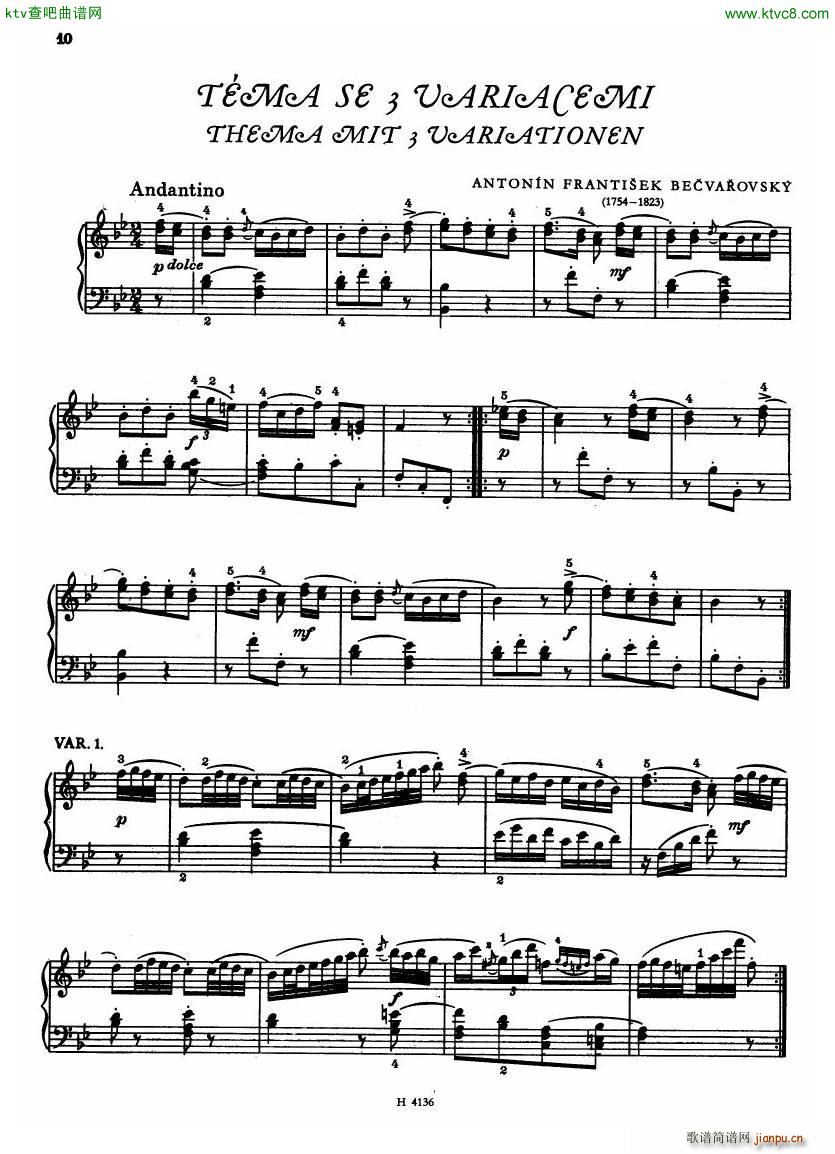 Czech piano variations from 18th century()8