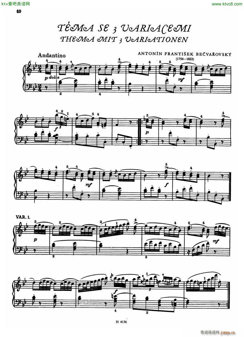 Czech piano variations from 18th century()8