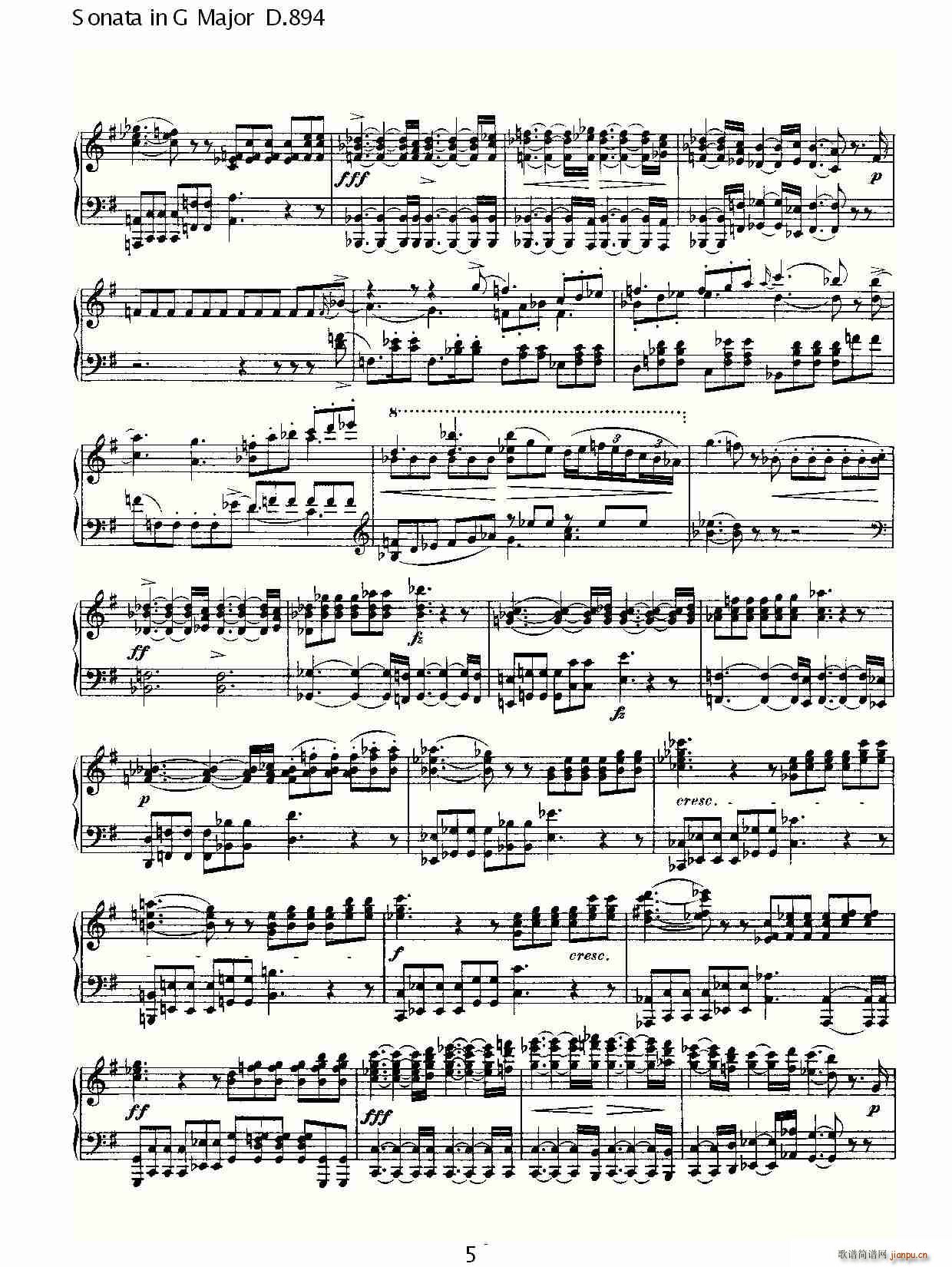 Sonata in G Major D.894(ʮּ)5