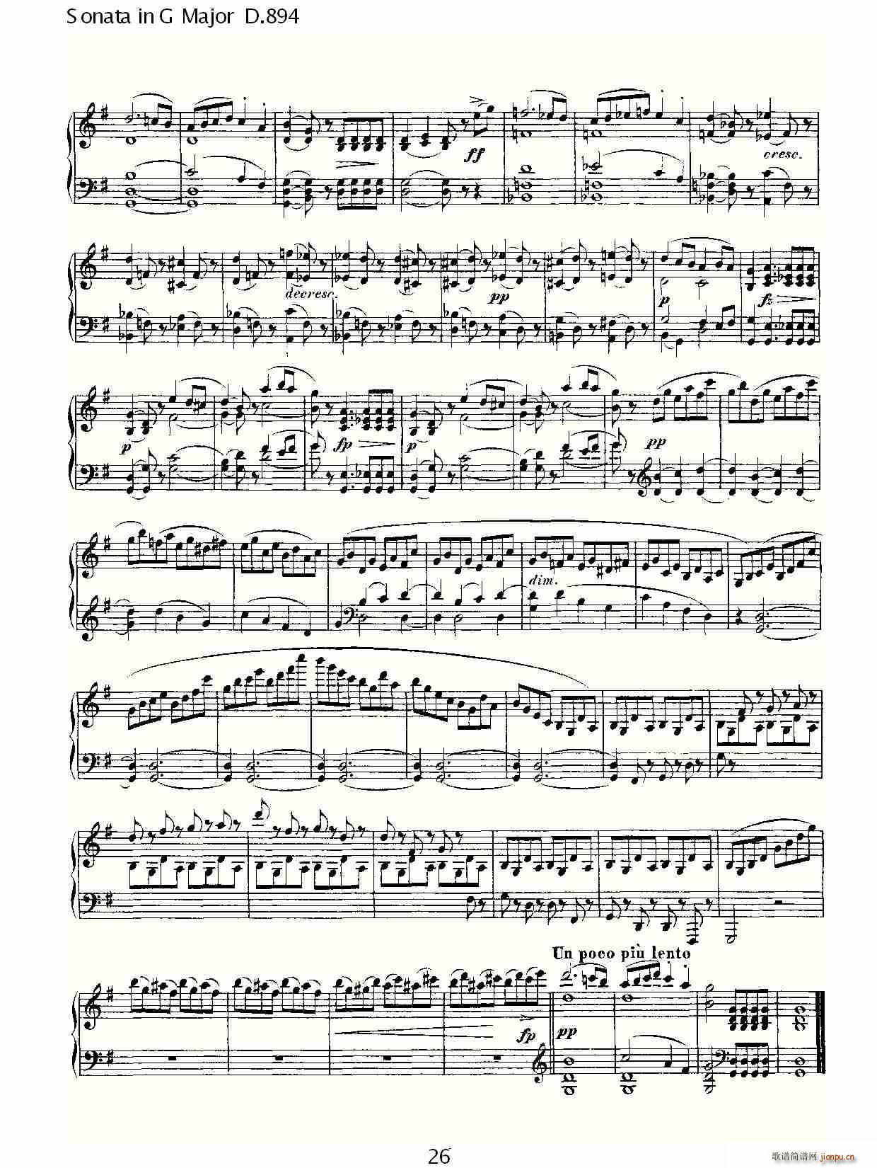 Sonata in G Major D.894(ʮּ)27