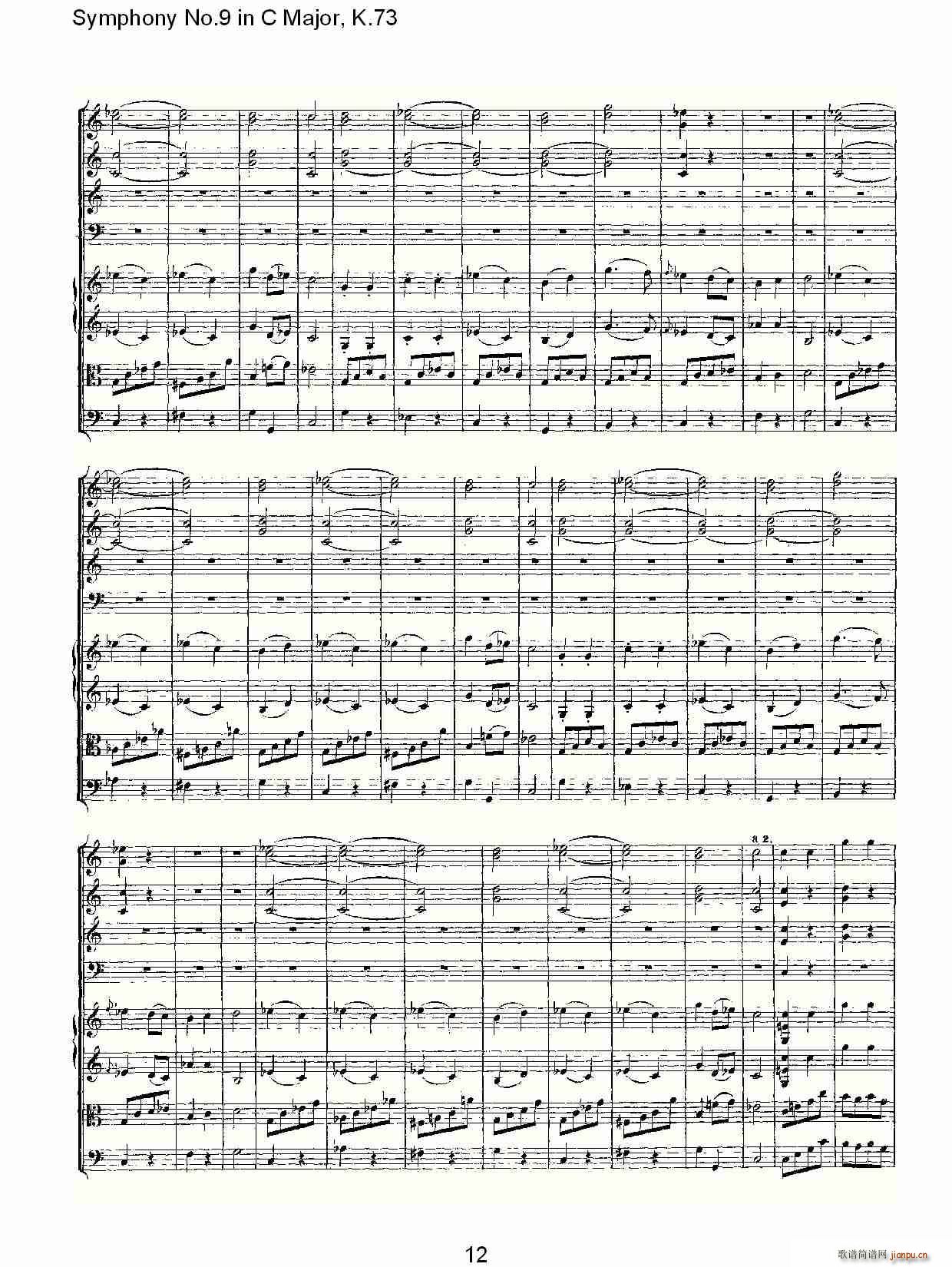 Symphony No.9 in C Major, K.73(ʮּ)12