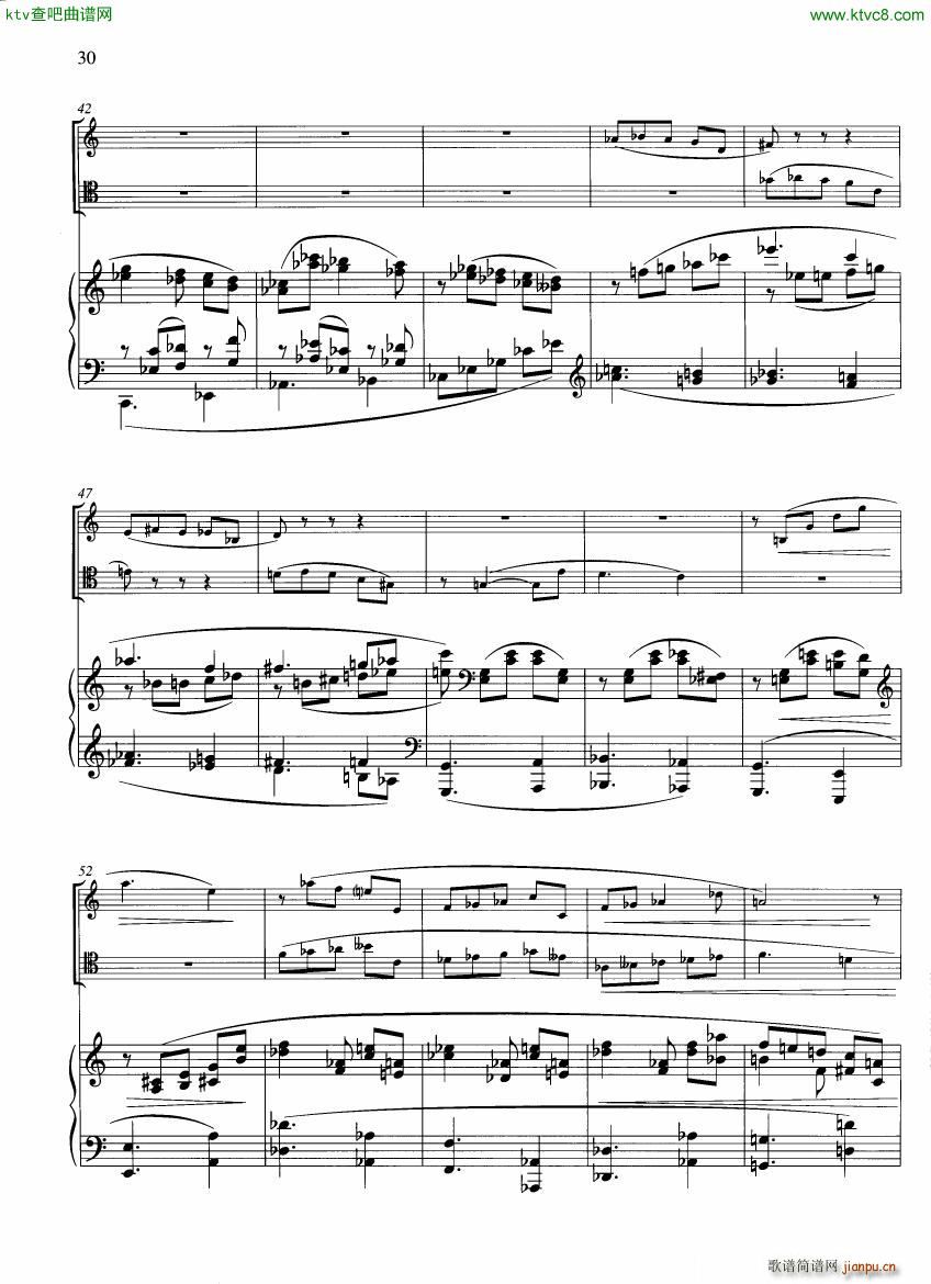 Francaix Trio for oboe bassoon and piano ()3
