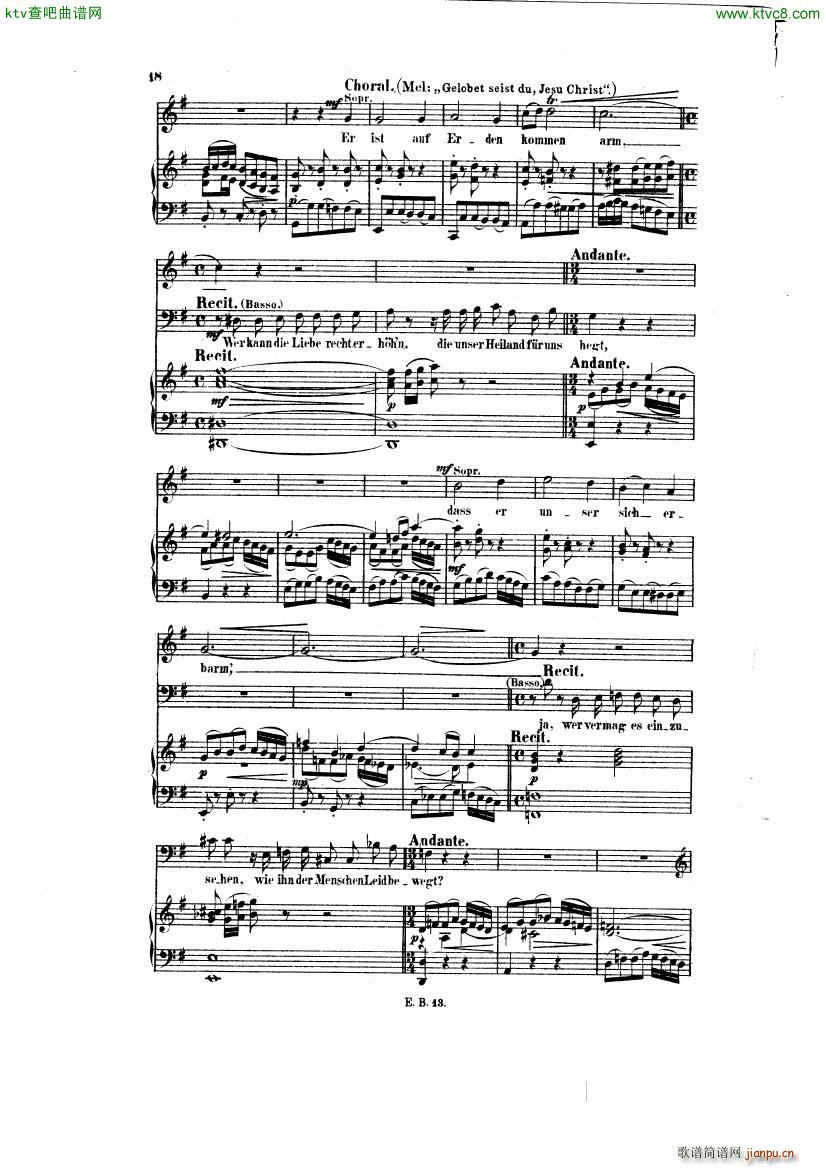 Bach JS BWV 248 Christmas Oratorio No 2 9()8