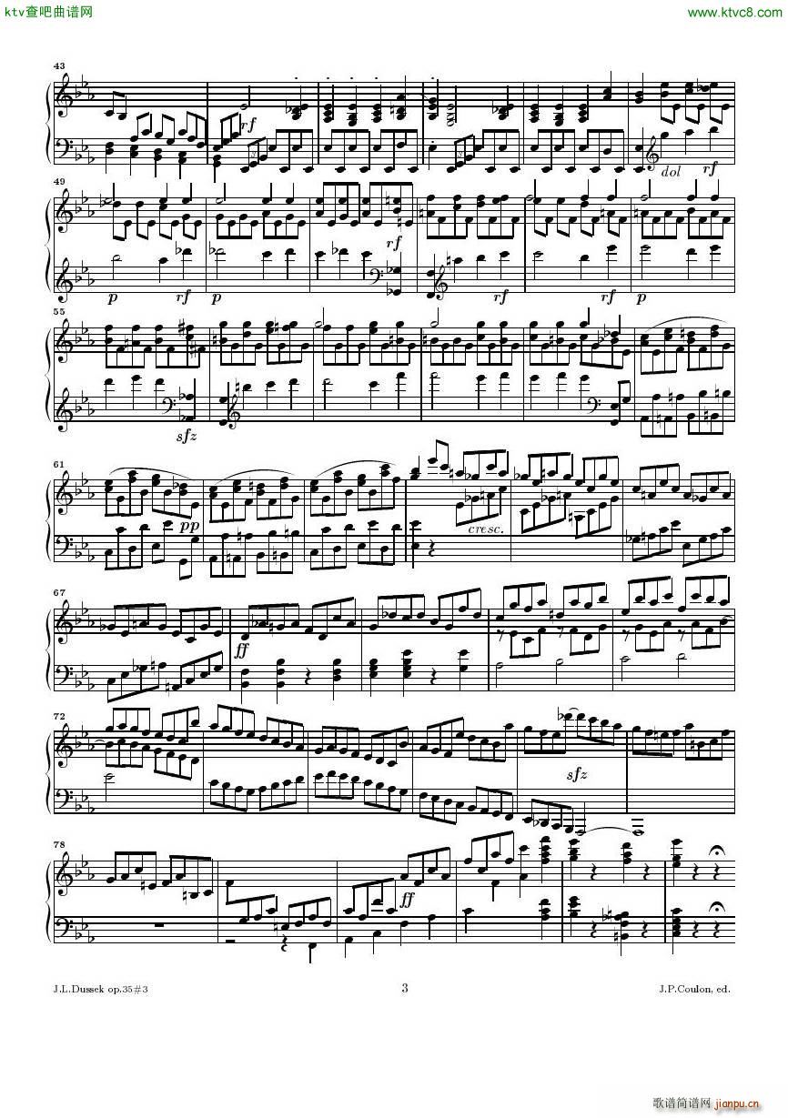 Dussek Sonate No13 op35 No3()3