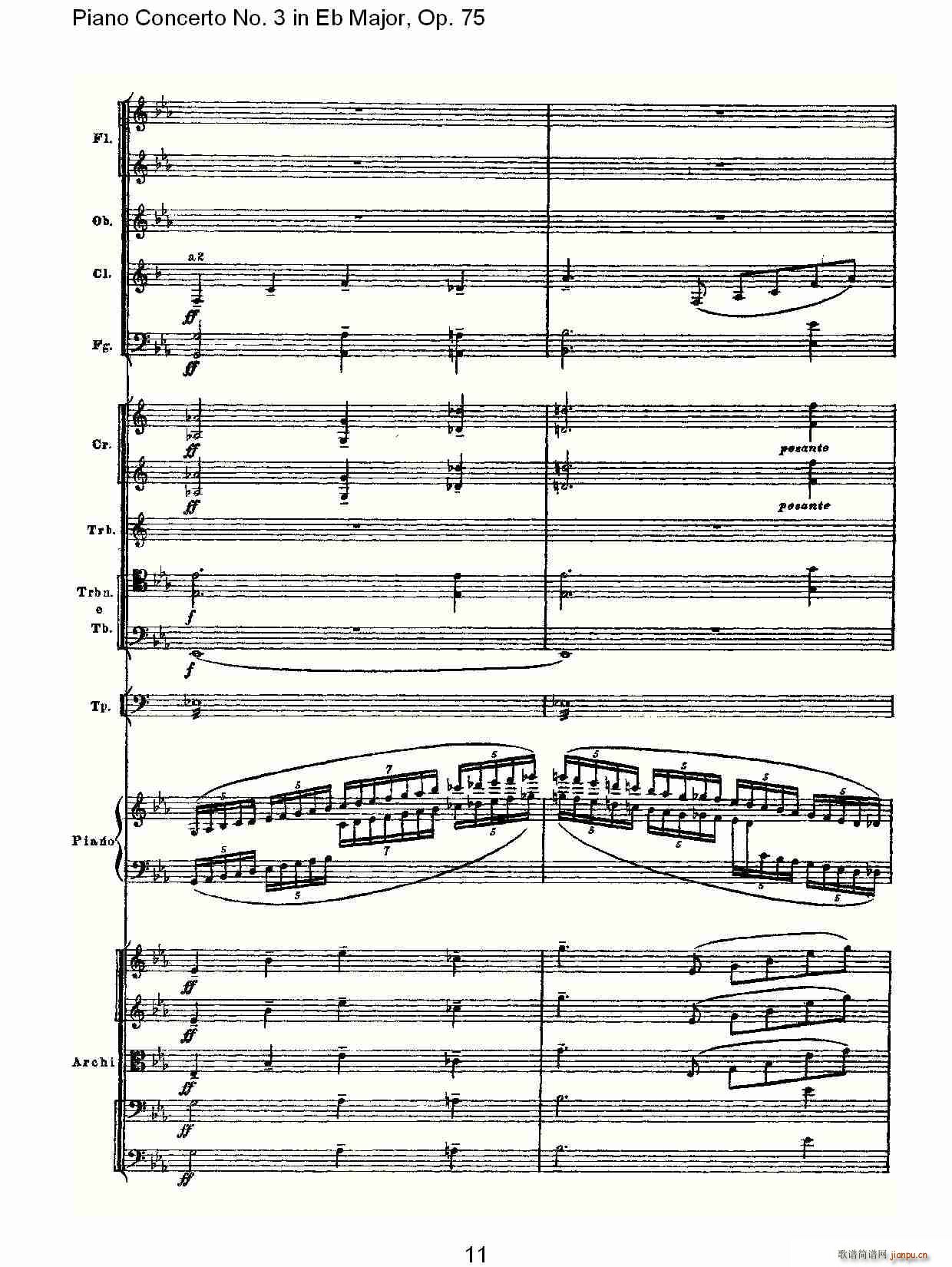 Piano Concerto No.3 in Eb Major,Op.75()11