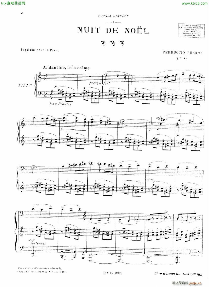 Busoni Nuit De Noel()1