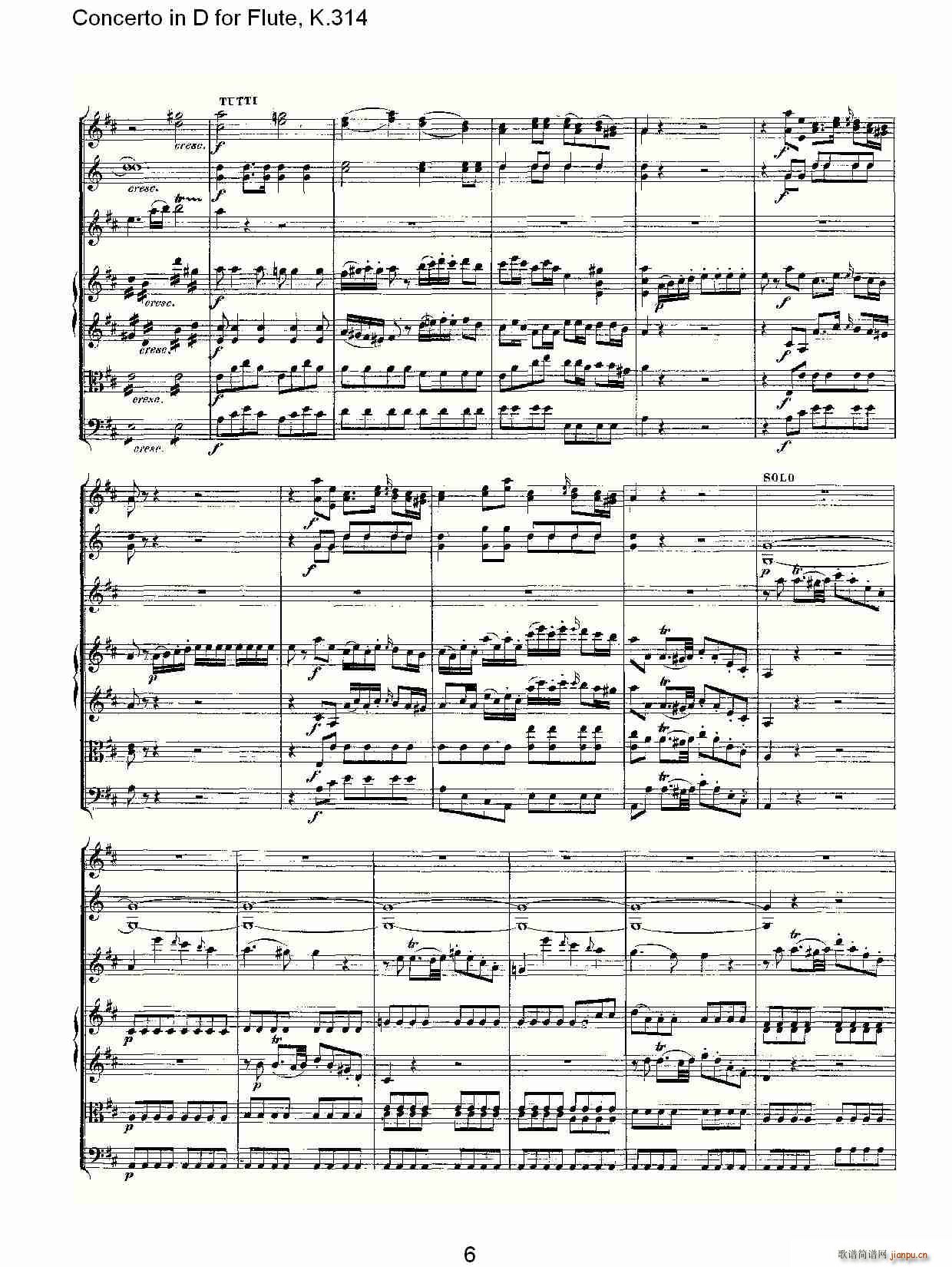 Concerto in D for Flute, K.314()6