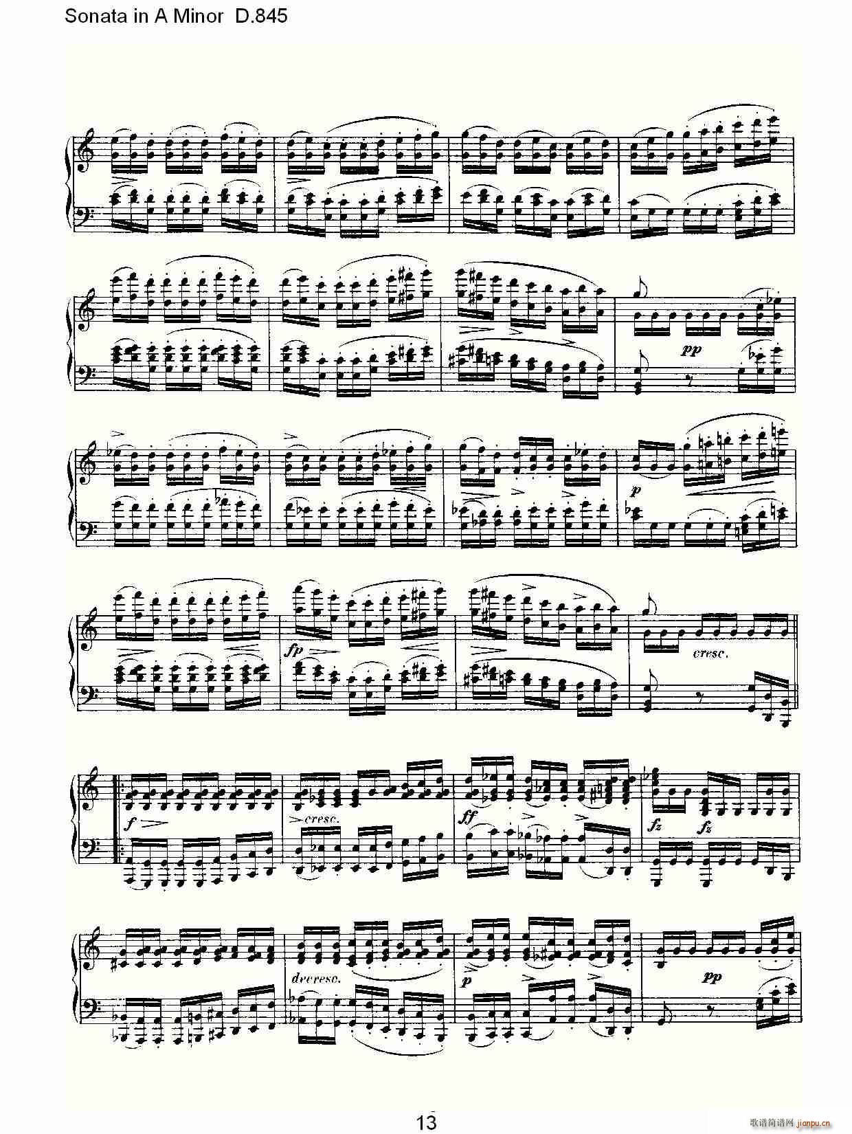 Sonata in A Minor D.845(ʮּ)13