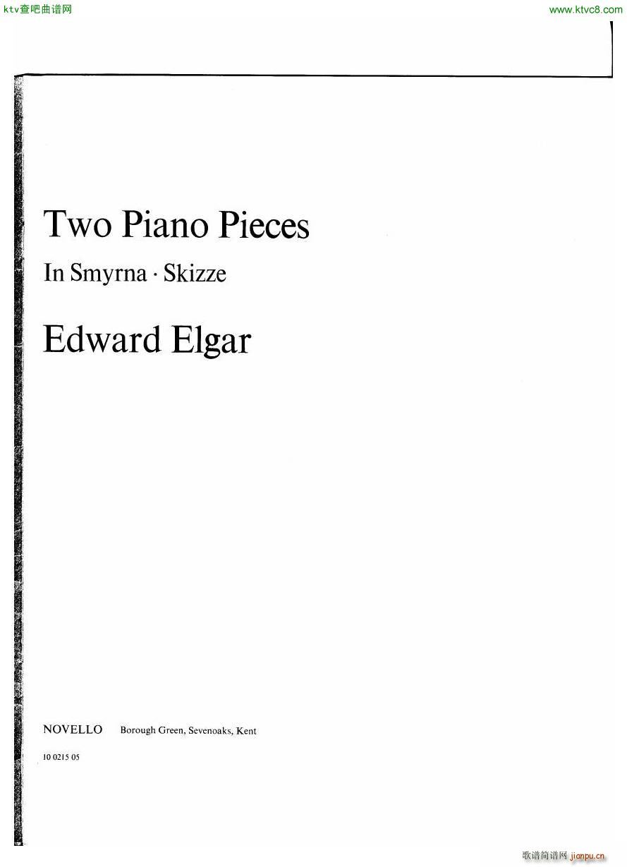 Elgar Two Piano Pieces()1