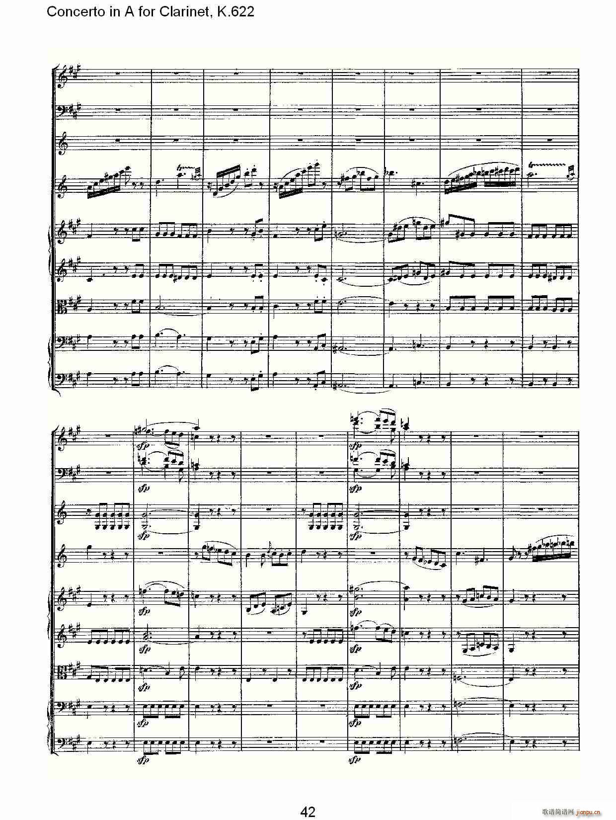 Concerto in A for Clarinet, K.622(ɹ)12
