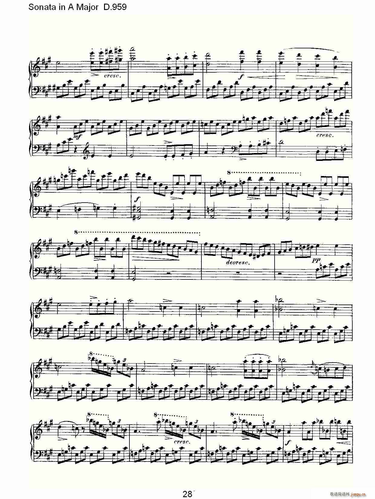 Sonata in A Major D.959(ʮּ)28