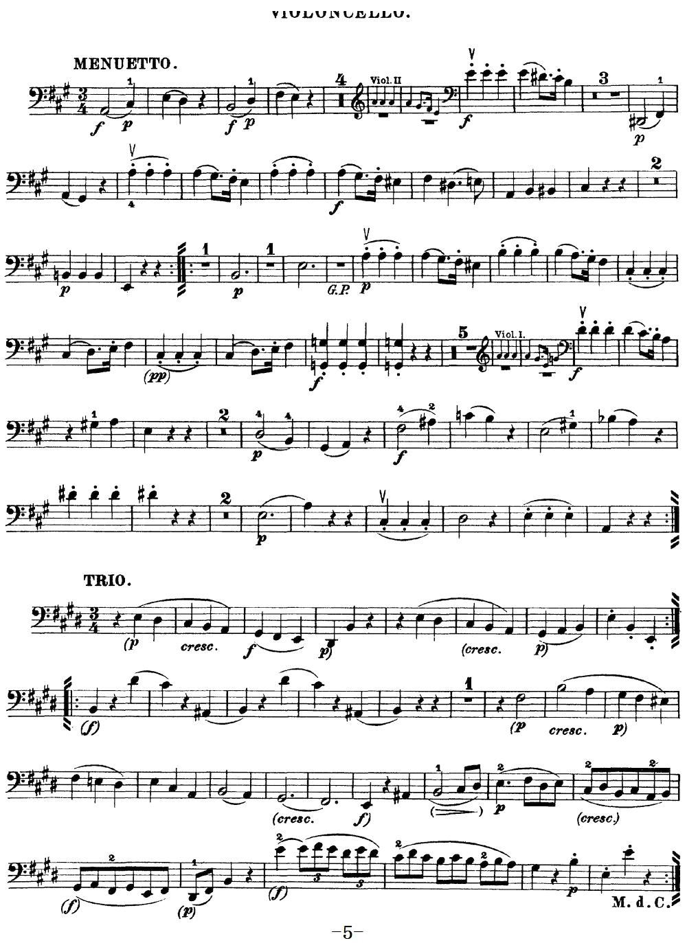 Mozart Quartet No 18 in A Major K 464 Cello(ʮּ)5