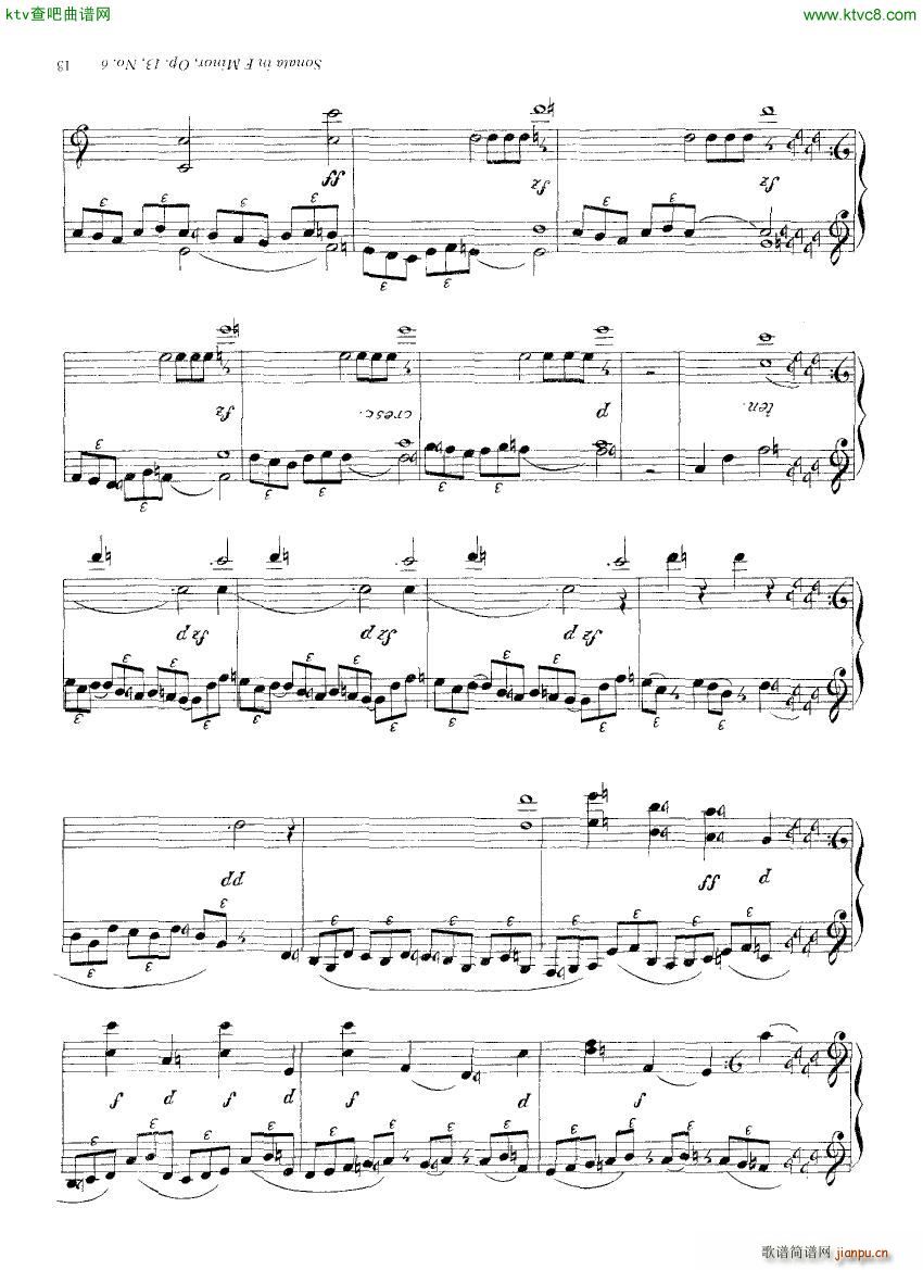 Clementi 13 6 Sonata Fminor 1 2()5