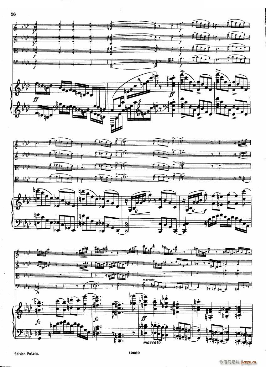 Brahms op 34 Piano Quintet f minor score һ()14