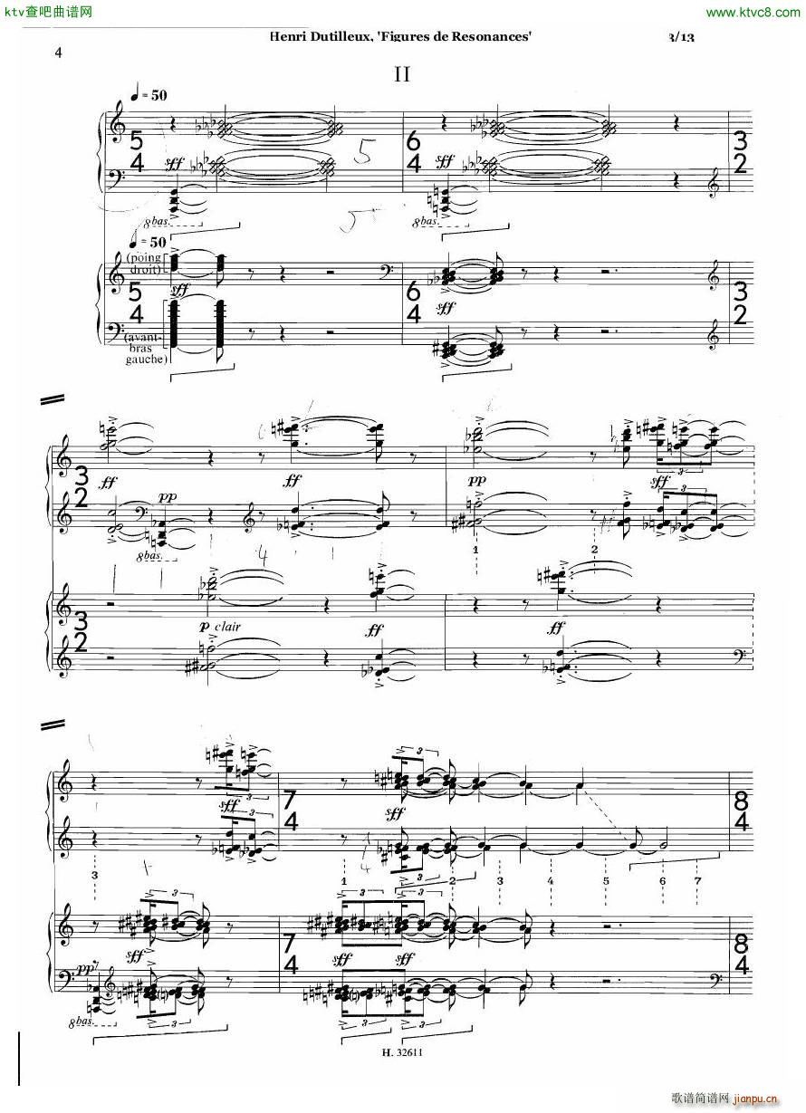 Dutilleux Figures de Rsonances for Two Pianos()3