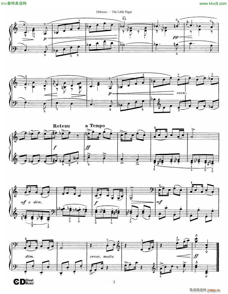 Debussy The Little Nigar()3