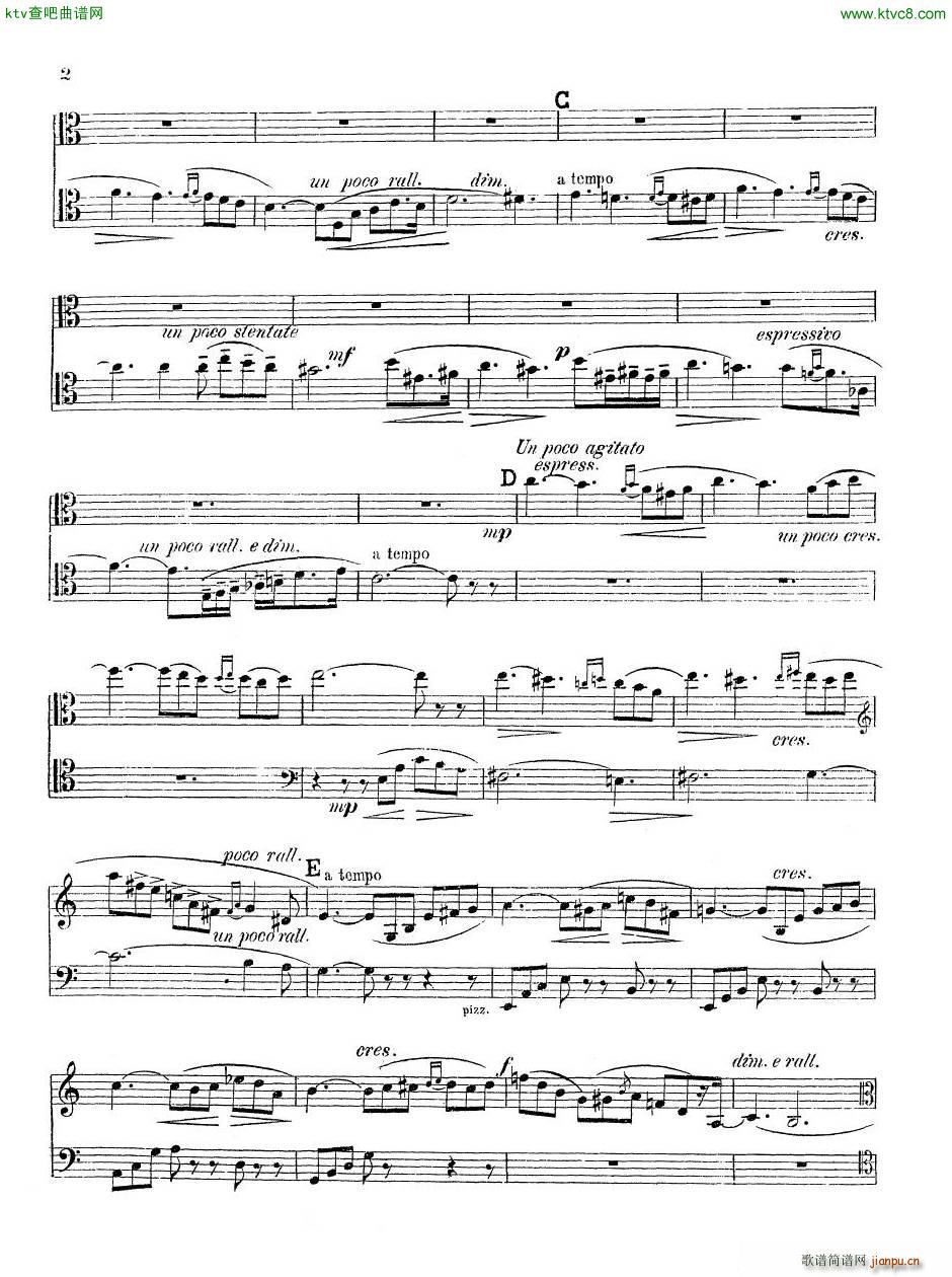 Drigo Meditation Viola Cello Piano()9