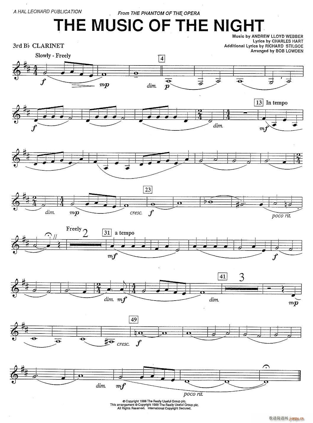 THE MUSIC OF THE NIGTH-CLARINET(ɹ)3