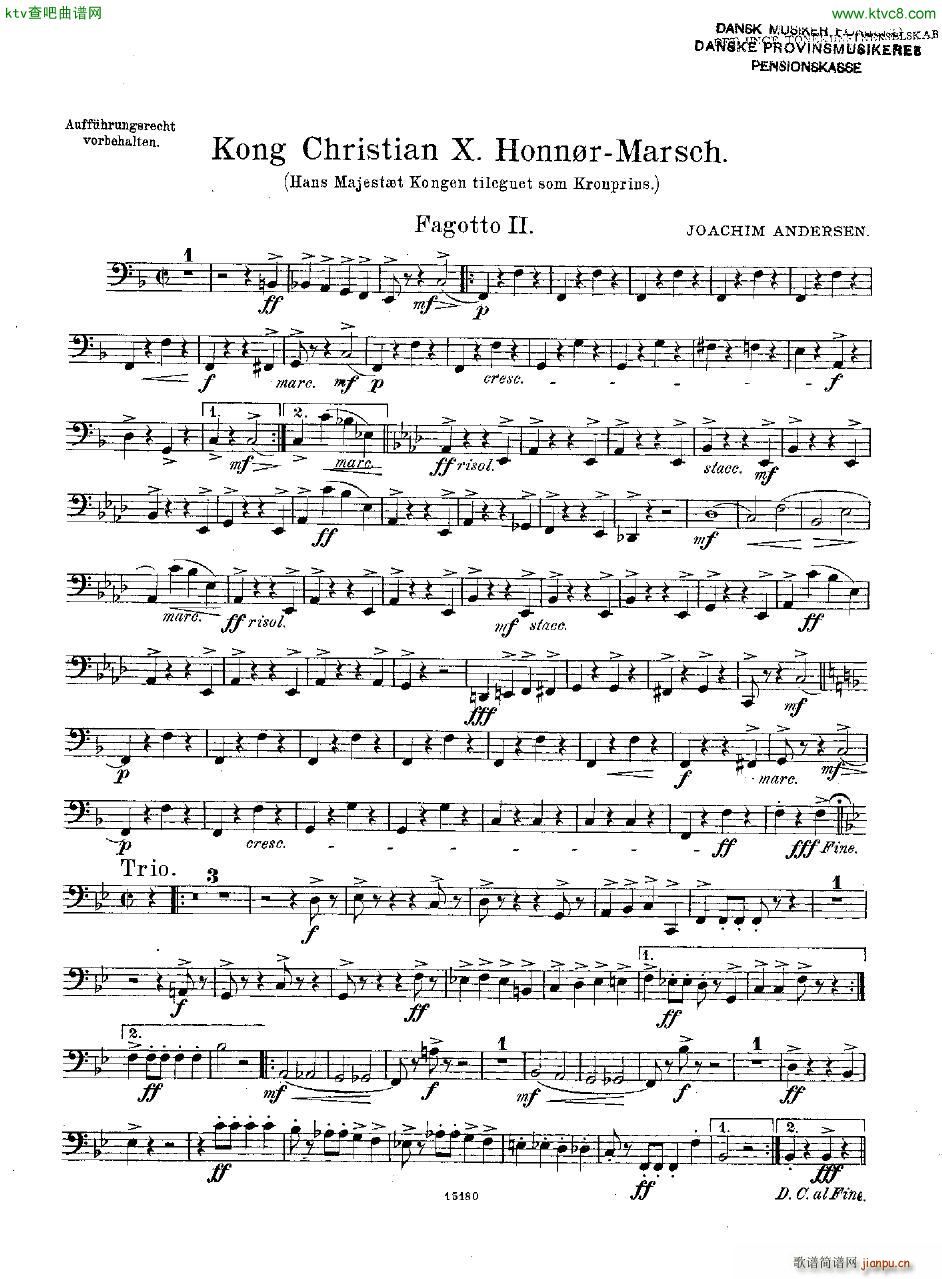 Andersen Kong Christian X Honn rmarsch orch()17